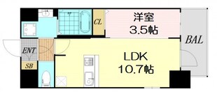 エスリード新大阪ザ・マークの物件間取画像